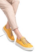 Sárga természetes bőr sport cipők 2s7h41-607np