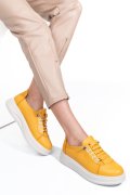 Sárga természetes bőr sport cipők 2s7h31683np