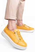 Sárga természetes bőr sport cipők 2s7h31683np