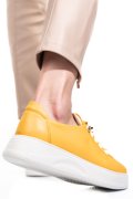 Sárga természetes bőr sport cipők 2s7h31683np