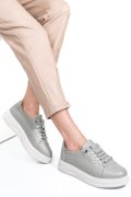 Szürke természetes bőr sport cipők 2s7h31683np