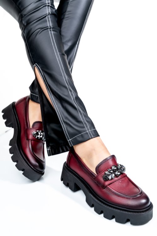 Bordó természetes bőr  3s7h99