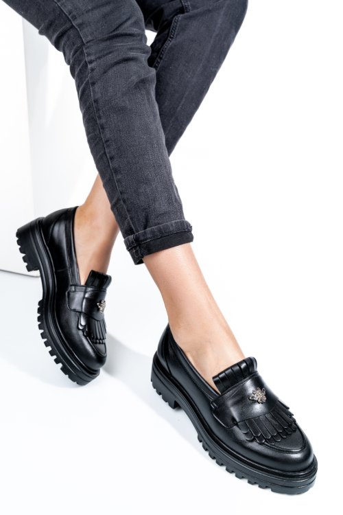 Fekete természetes bőr  3s7h01