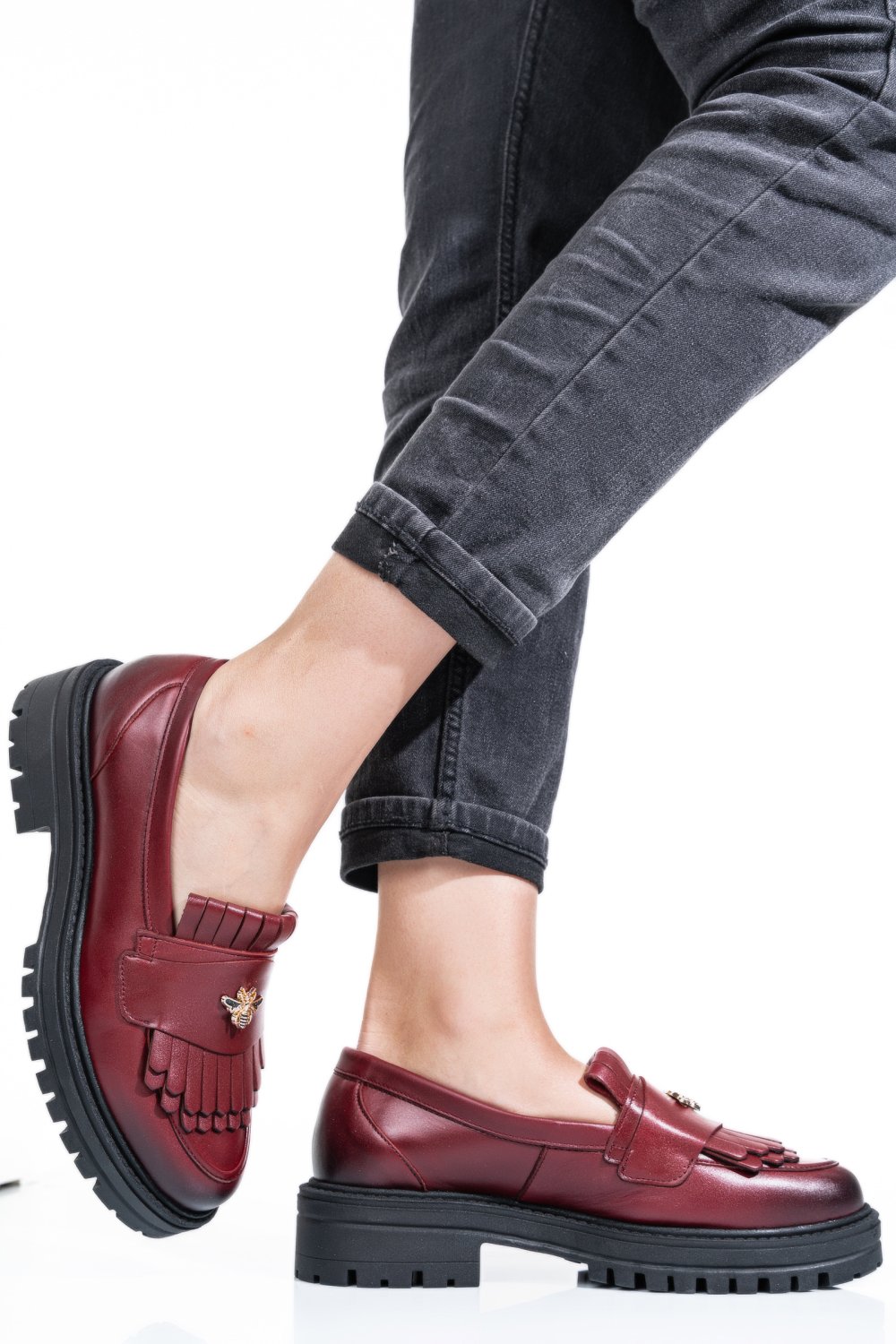 Piros természetes bőr  3s7h01