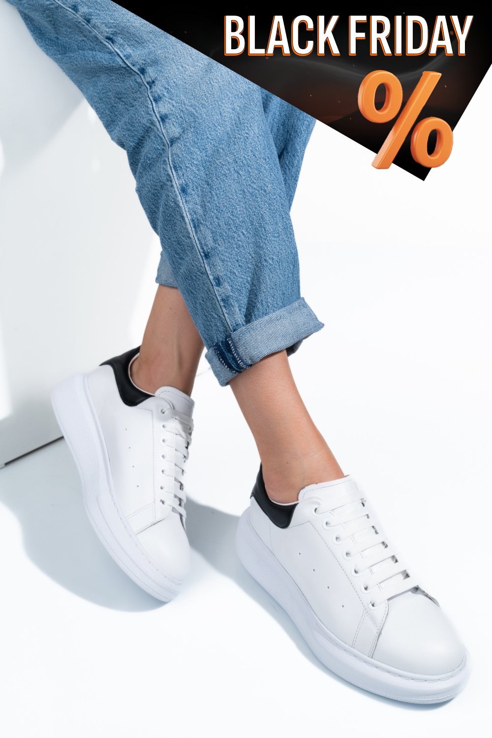 Fehér természetes bőr sport cipők 4s7h42