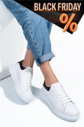 Fehér természetes bőr sport cipők 4s7h42