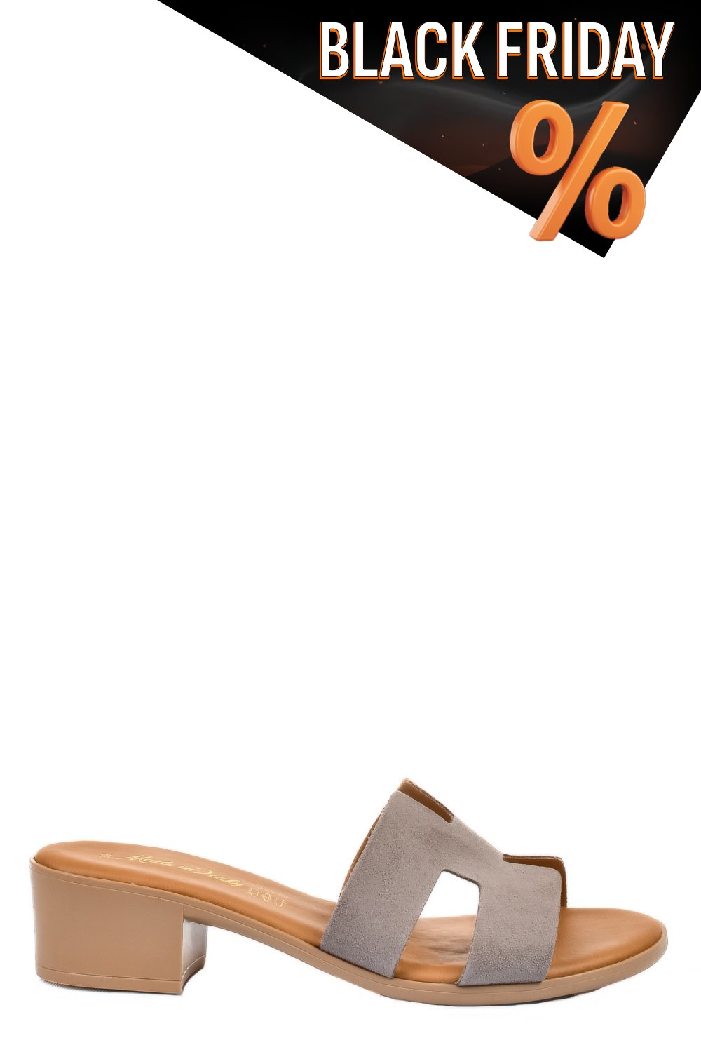 Szürke fordított bőr papucs hs7h-tacco