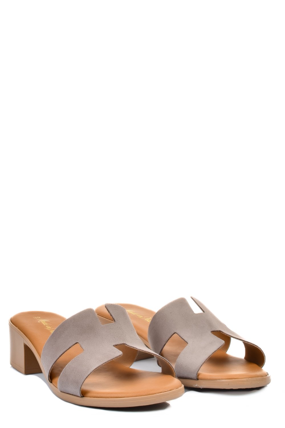 Szürke fordított bőr papucs hs7h-tacco