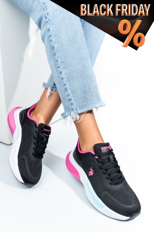 Us polo assn fekete sportcipők ws7hilly