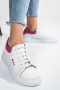 Rózsaszín természetes bőr sport cipők bs7hgo-109