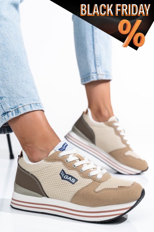 Gas bézs sportcipők gs7haw313910