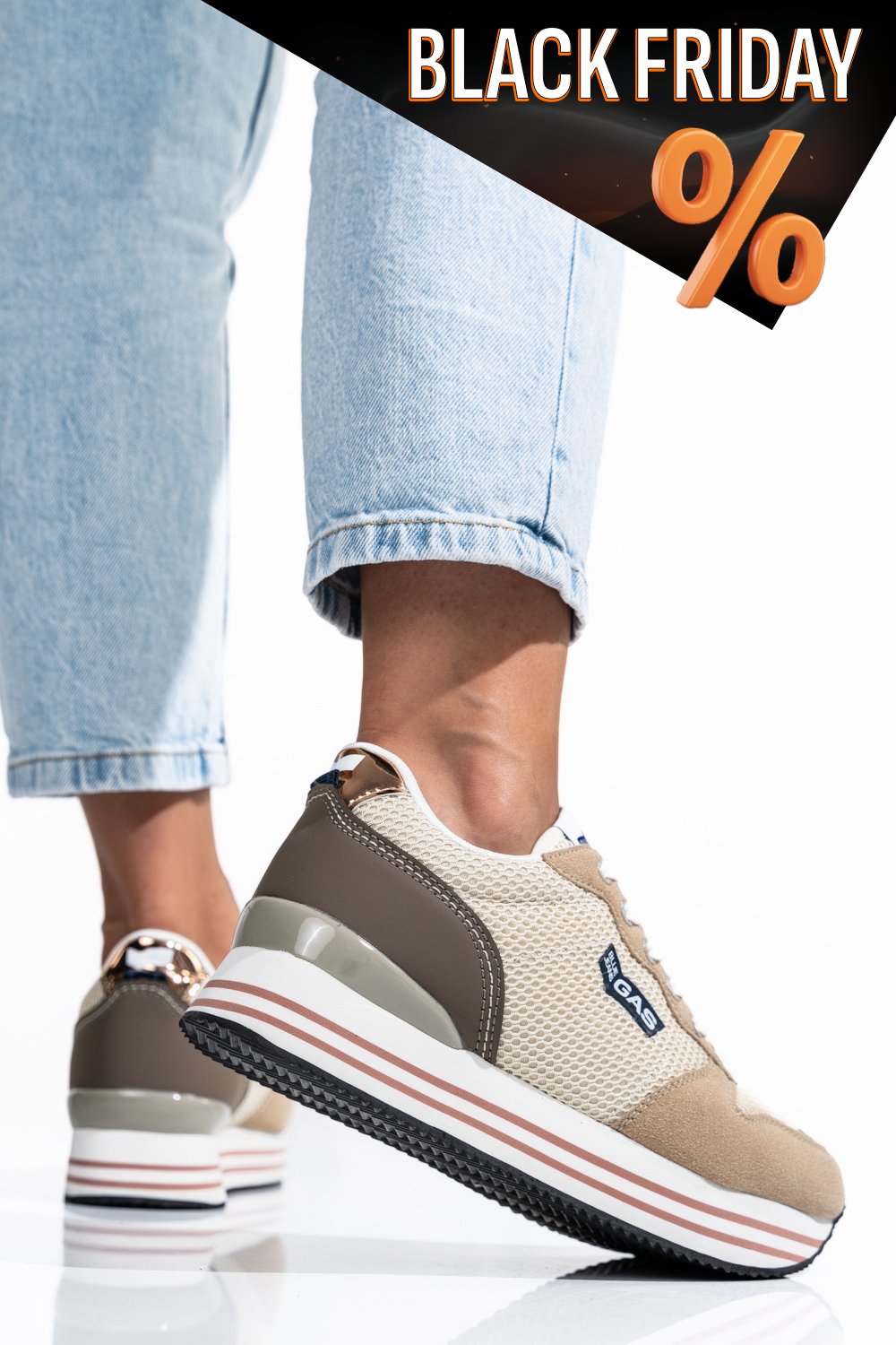 Gas bézs sportcipők gs7haw313910