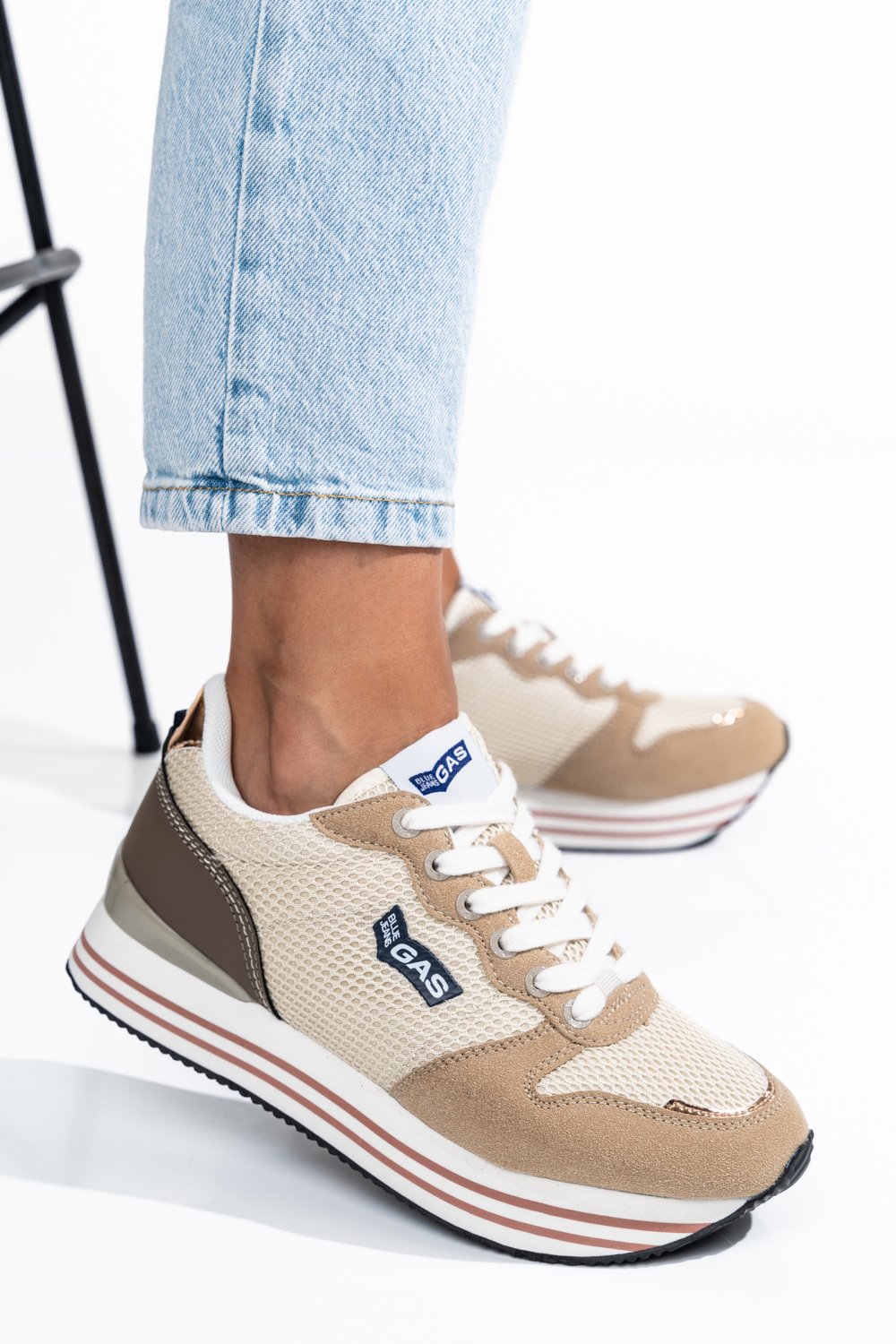 Gas bézs sportcipők gs7haw313910