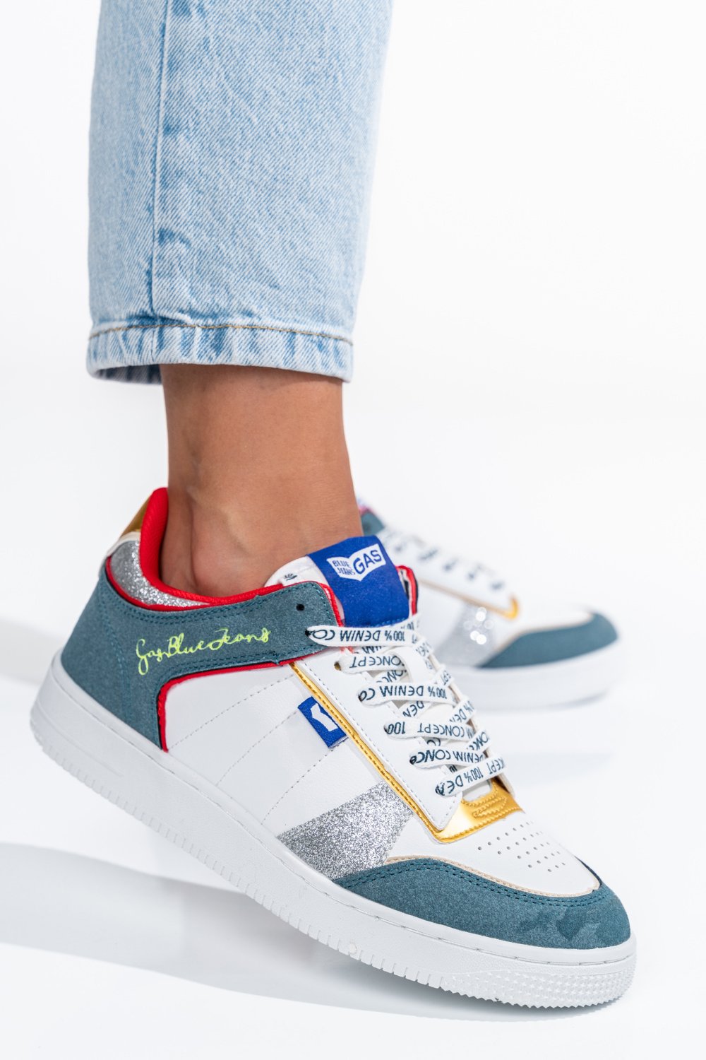 Gas fehér sportcipők gs7haw314206