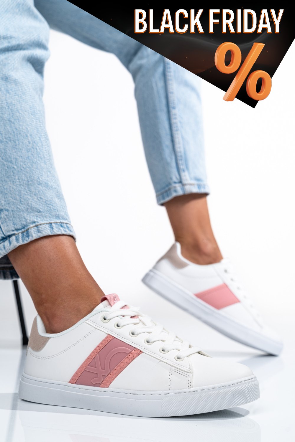 Benetton fehér sportcipők bs7htw314120