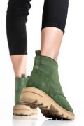 Zöld természetes bőr bakancs 2s7h32-004sp