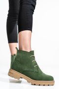 Zöld természetes bőr bakancs 2s7h32-004sp