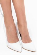 Fehér természetes bőr magassarkú cipők 1s7h206