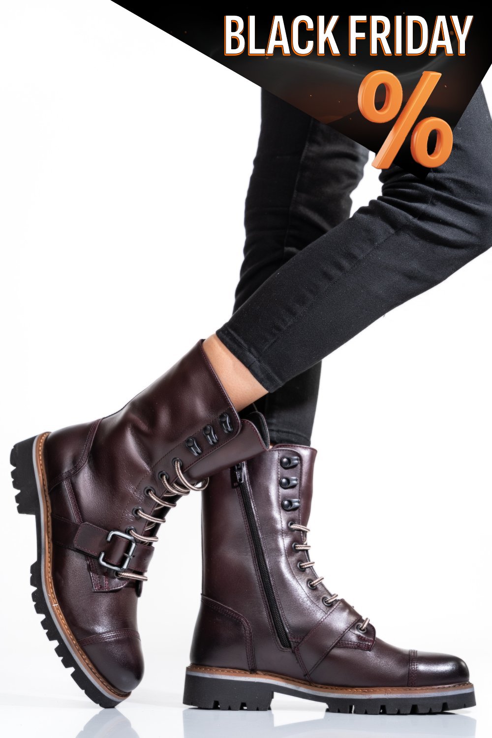 Természetes bőr bakancs 1s7h56