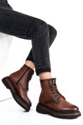 Barna természetes bőr bakancs 3s7h74