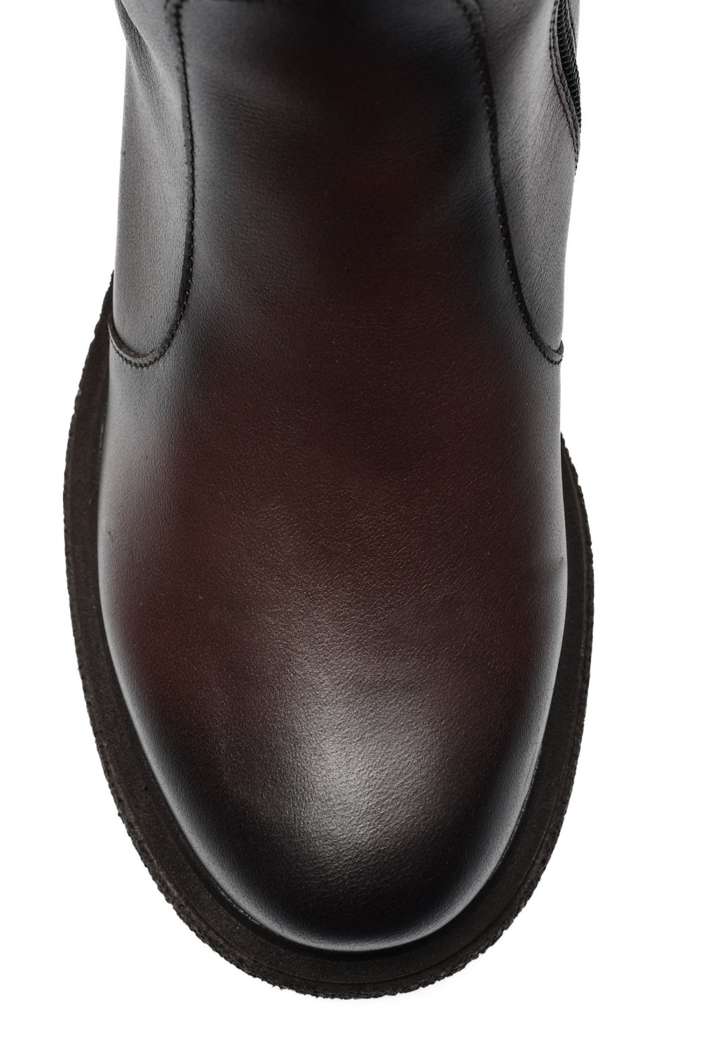 Barna természetes bőr bakancs 4s7h24