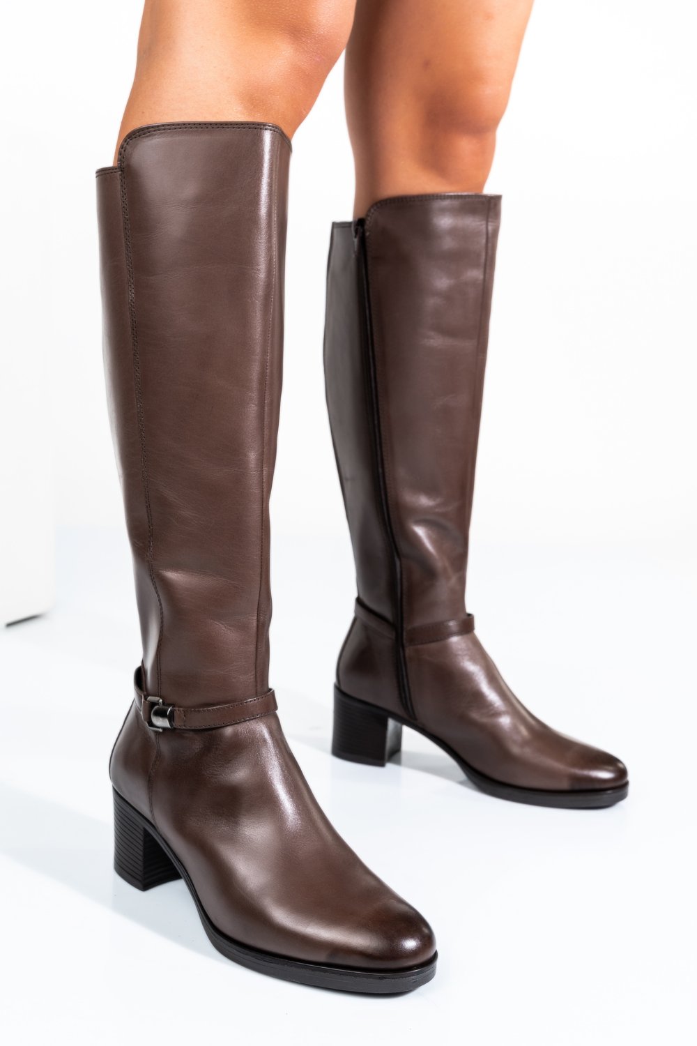 Barna természetes bőr csizma ws7hb70h09