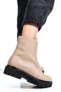 Bézs természetes bőr bakancs 1s7h70