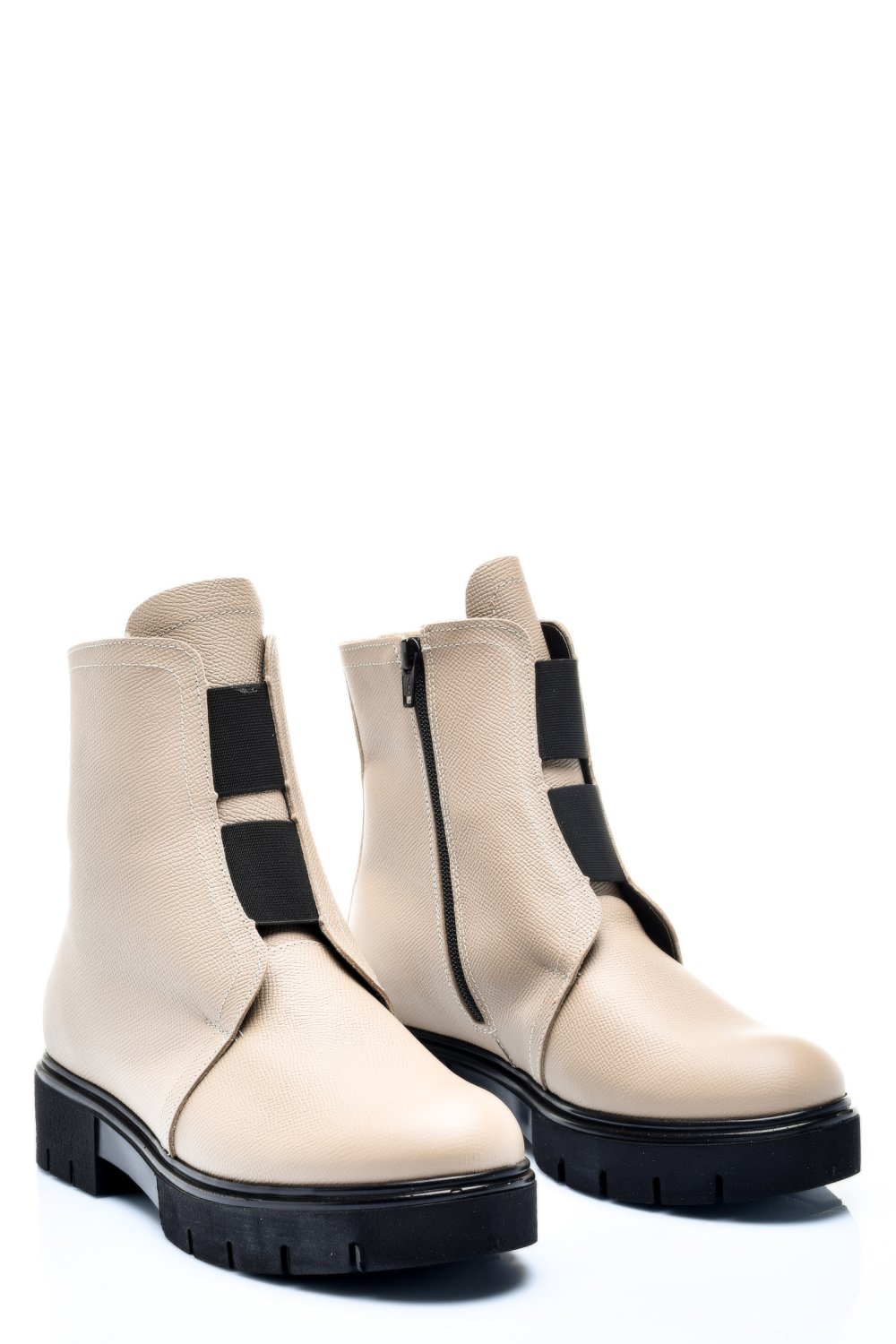 Bézs természetes bőr bakancs 1s7h70