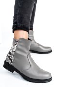 Szürke természetes bőr bakancs 0s7h2lib-b