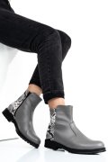 Szürke természetes bőr bakancs 0s7h2lib-b